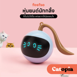 [🚚 พร้อมส่ง] fofso ลูกบอลนักกลิ้ง วิ่งเองออโต้ สีสันสดใส ของเล่นแมว แมววิ่ง บอลแมว บอลออโต้ วิ่งได้เอง
