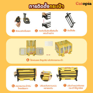 🚌🚌 กระเป๋าแมวรถบัส สุดคิ้ว 3 IN 1 น่ารักขั้นสุด  พาหมาแมวเที่ยวเก๋ๆได้ทุกที่ ด้วย PURLAB BUS BAG - Image 5
